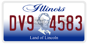 DV94583  license plate in IL