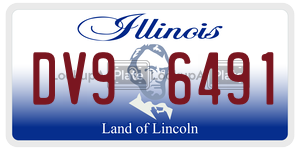 DV96491 license plate in Illinois