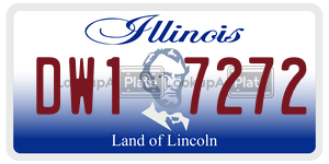 DW17272 license plate in Illinois