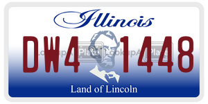 DW41448 license plate in Illinois