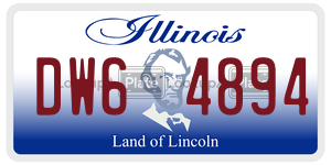 DW64894  license plate in IL