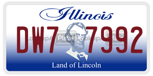 DW77992 license plate in Illinois