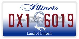 DX16019 license plate in Illinois