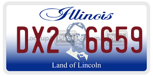 DX26659 license plate in Illinois