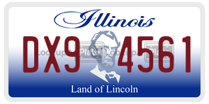 DX94561 license plate in Illinois