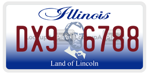 DX96788 license plate in Illinois