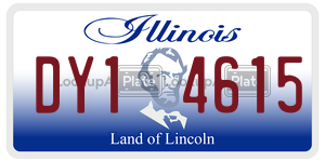 DY14615 license plate in Illinois