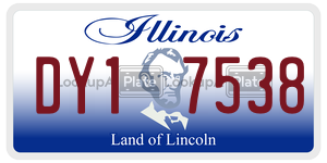 DY17538  license plate in IL