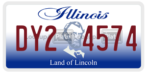 DY24574  license plate in IL