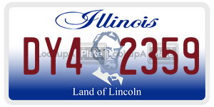 DY42359 license plate in Illinois