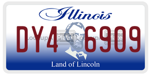 DY46909  license plate in IL