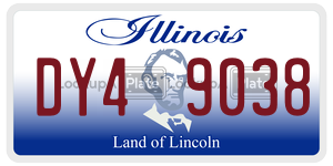 DY49038 license plate in Illinois