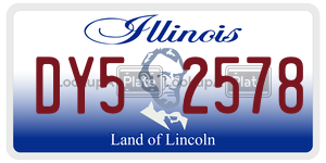 DY52578  license plate in IL