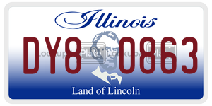 DY80863 license plate in Illinois
