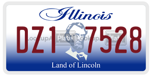 DZ17528 license plate in Illinois