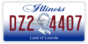 DZ24407 license plate in Illinois