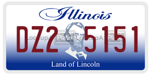 DZ25151 license plate in Illinois