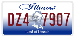 DZ47907 license plate in Illinois
