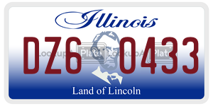 DZ60433 license plate in Illinois