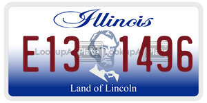 E131496  license plate in IL