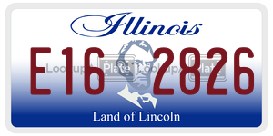 E162826 license plate in Illinois