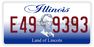 E499393  license plate in IL