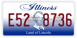 E528736  license plate in IL