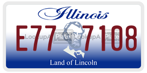 E777108  license plate in IL