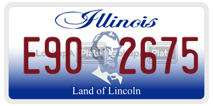 E902675  license plate in IL