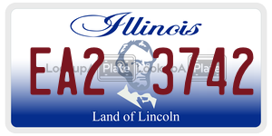 EA23742  license plate in IL