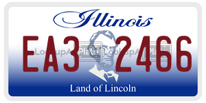 EA32466 license plate in Illinois