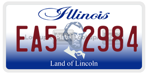 EA52984 license plate in Illinois