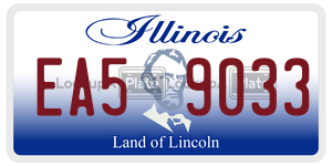 EA59033  license plate in IL