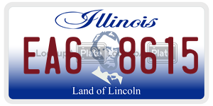 EA68615  license plate in IL