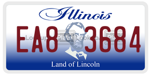 EA83684  license plate in IL