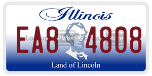 EA84808 license plate in Illinois