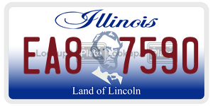 EA87590  license plate in IL