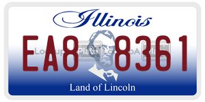 EA88361  license plate in IL