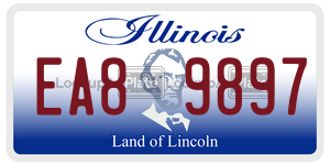 EA89897  license plate in IL