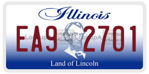 EA92701 license plate in Illinois