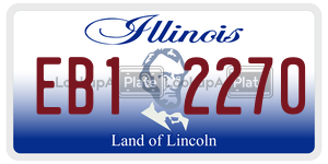 EB12270  license plate in IL
