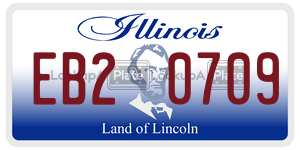 EB20709  license plate in IL