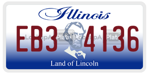 EB34136  license plate in IL