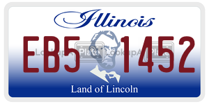 EB51452  license plate in IL