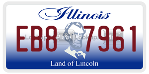 EB87961 license plate in Illinois