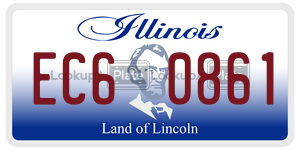 EC60861  license plate in IL
