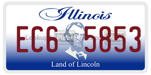 EC65853  license plate in IL