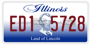 ED15728 license plate in Illinois