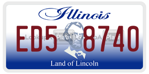 ED58740 license plate in Illinois