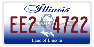 EE24722  license plate in IL